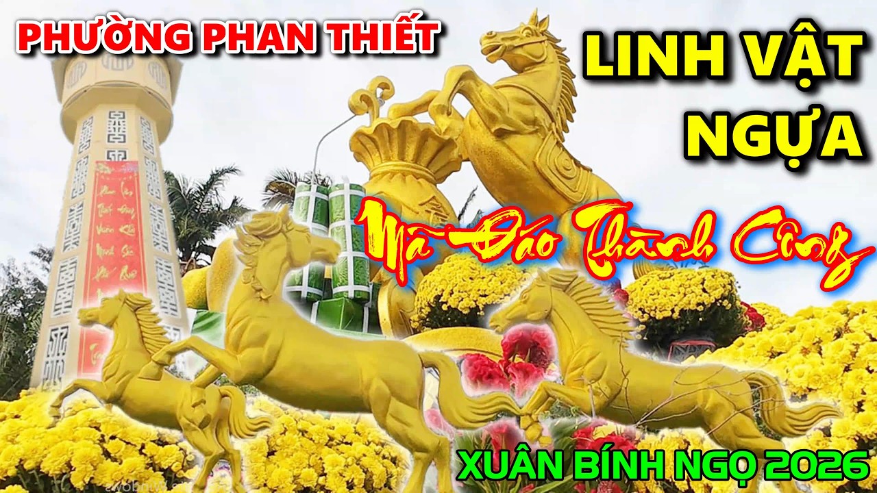 LINH VẬT NGỰA TẾT XUÂN BÍNH NGỌ 2026 PHƯỜNG PHAN THIẾT