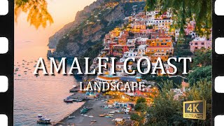 Amalfi Coast, Calming Music With Beautiful Natural Landscapes - Video For Relaxation - 4K UHD