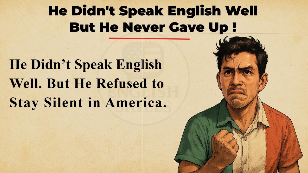 He Didn’t Speak English Well — But He Never Gave Up 🔥  | English Learning Story ✅