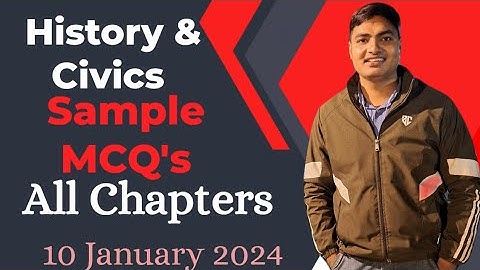History and civics class 10 icse mcq questions One shot video
