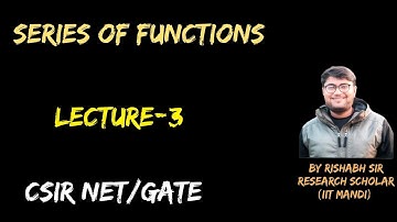 LECTURE-3 || DINI THEOREM FOR SERIES OF FUNCTION || #CSIR #TIFR #NBHM #gate  #upscoptional
