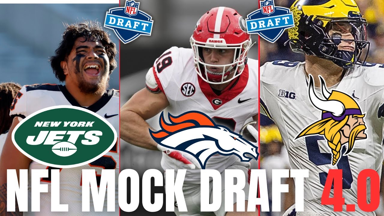 2024 FIRST ROUND NFL MOCK DRAFT 4.0: All Picks | Wide Receivers Fall ...
