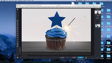 Pixlr Tutorial - JPEG Cupcake with Sparkler Mockup