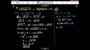 XI Math Chap 3 - Equations Ex 3.4 Type VI - Radicals - Solution by Sir Ahsan Abdullah Patel - Part 7