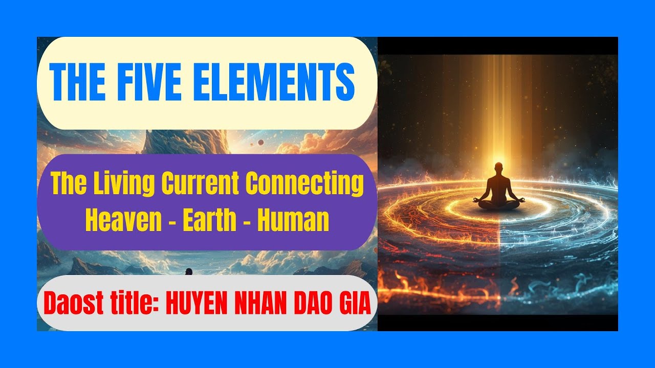 The Secret of Five Elements | Cosmic Balance & Wisdom Poster | Heaven Earth Human