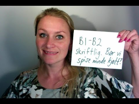 Video 426 Norskprøve skriftlig B1 B2 og Bergenstesten (om kjøtt)