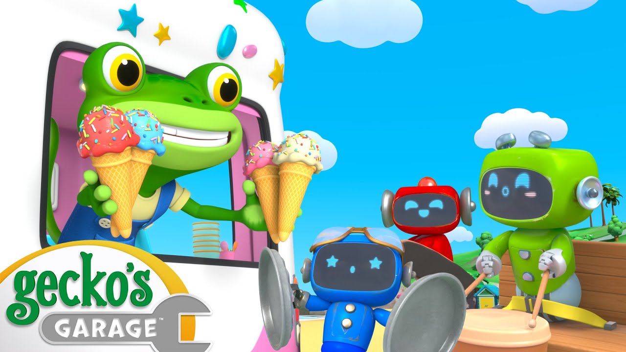 Ice Cream Garage Band BRAND NEW Gecko's Garage Cartoons For Kids