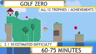 Golf Zero - Platinum / 100% Achievement Walkthrough Guide [No Commentary]