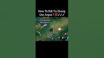 How To Kill Yu Zhong Use Argus ✓ | Mobile Legends #mobilelegends #mlbb #argus  #yuzhong #tutorial