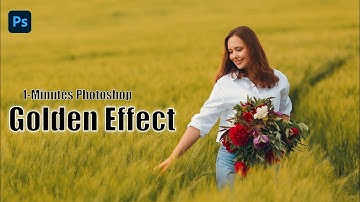 How to Apply Golden Color Effect in Photoshop - One click