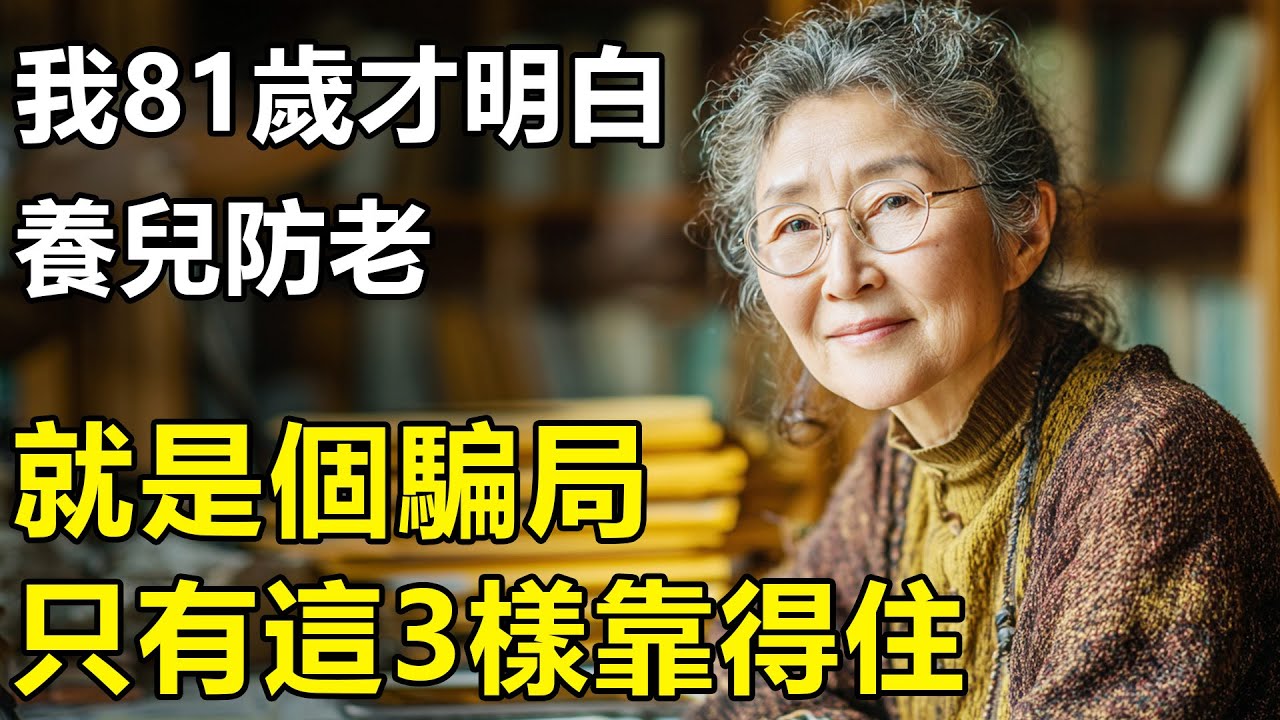 我81歲才明白：養兒防老就是個騙局？晚年靠得住的，只有這3樣東西！【養老|孝順|孩子|情感】