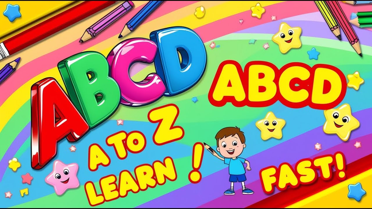Alphabet Drawing A to Z | Fun ABCD Learning for Kids-5 - YouTube