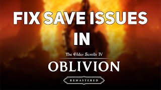 I Fixed Oblivion's Disk Full Error