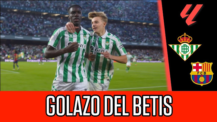 GOLAZO DE TAQUITO de Diao le da el empate al BETIS ante el BARCELONA sobre la hora | La Liga