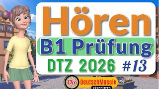 B1 Hören | DTZ Prüfung 2026 | Übung mit Lösungen #13