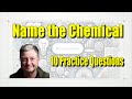 Doc Hill: Name 10 chemicals from their formulae in 2 minutes! Chemistry. Quiz!