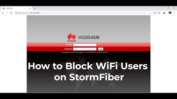 How to Block WiFi Users on StormFiber