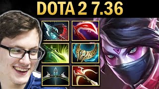 Templar Assassin Gameplay Miracle with 22 Kills and Pike - Dota 7.36