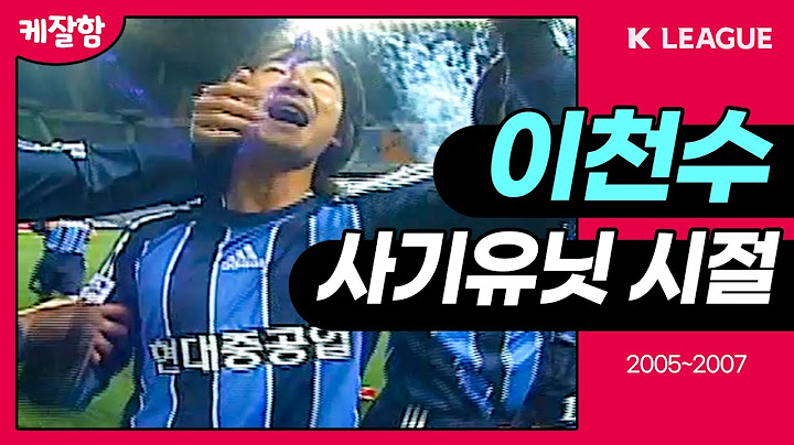 K리그 사기 유닛 시절 이천수 클라쓰...ㄷㄷ