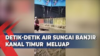 Detik-Detik Air Sungai Banjir Kanal Timur Semarang Meluap