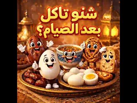 رمضان قرب شنو تاكل بعد نهار صيام طويل باش تبقى صحي ونشيط Shorts رمضان 