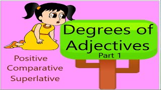 English Grammar -  What are the degrees of Adjectives - Positive, Comparative Superlative  - Part 1