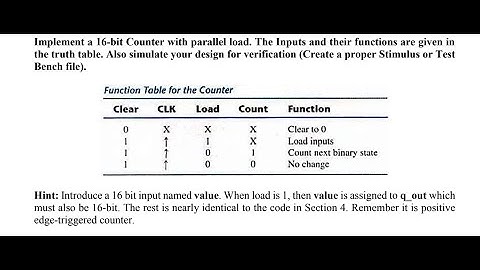 how to implement 16 bit counter in Verilog HDL