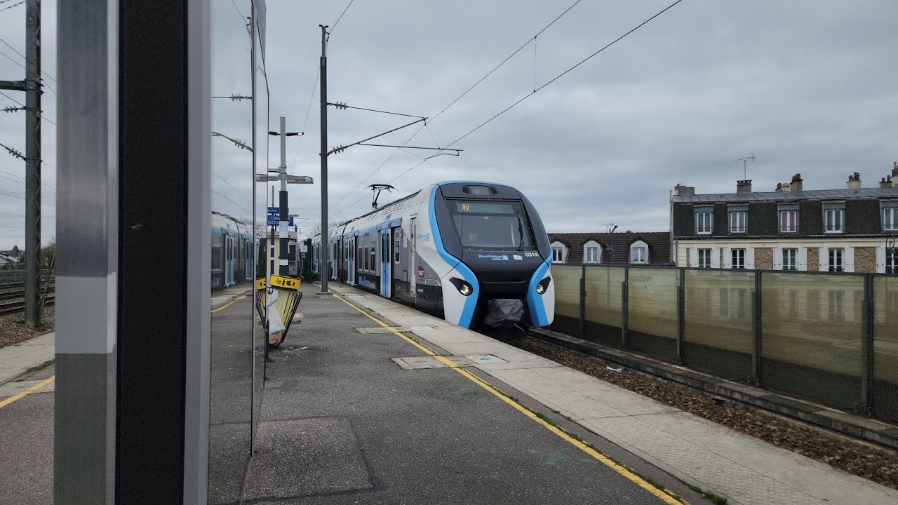 TRAINS EN ACTION À CHELLES GOURNAY TRANSILIEN P , RER E , TGV , TER 