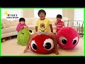 Giant Balls Bounce Toys Fun Pretend Play with Ryan, Emma and Kate!!!