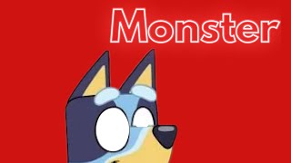 Bluey ai cover monster