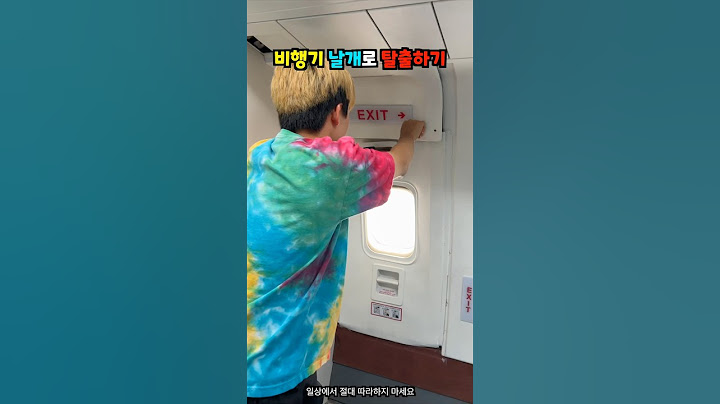 비행기 날개로 탈출하기