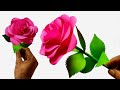 DIY | Paper Rose Flower Making | Paper Craft [Tabrez Arts]