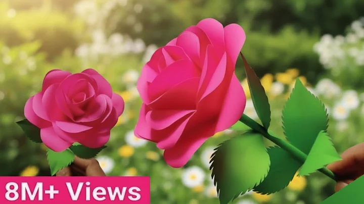 🌹 DIY - How To Make A Paper Rose Flower | Paper Craft [Tabrez Arts]