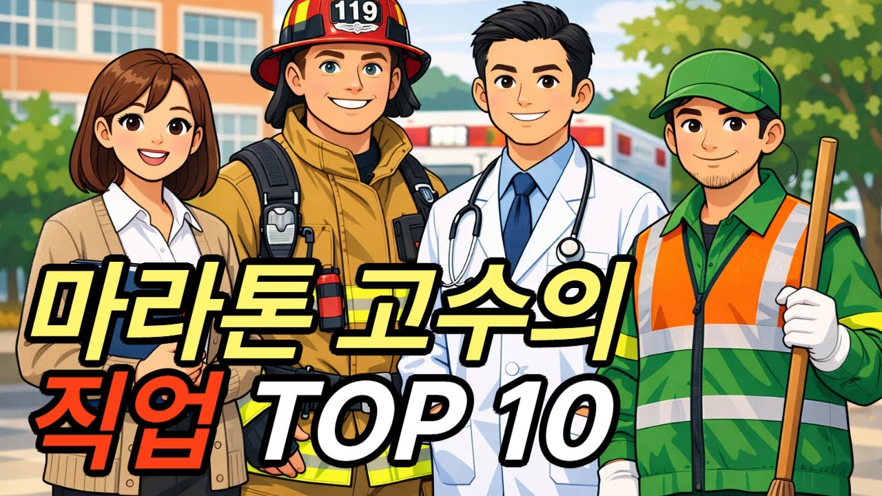 마라톤 고수의 직업 TOP 10