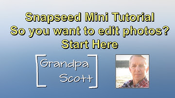 Snapseed Mini Tutorial - So you want to edit photos?  Then start here!
