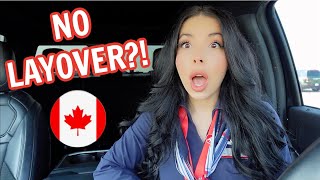 Flight Attendant Life- Flying To Canada Back In The Same Day?
