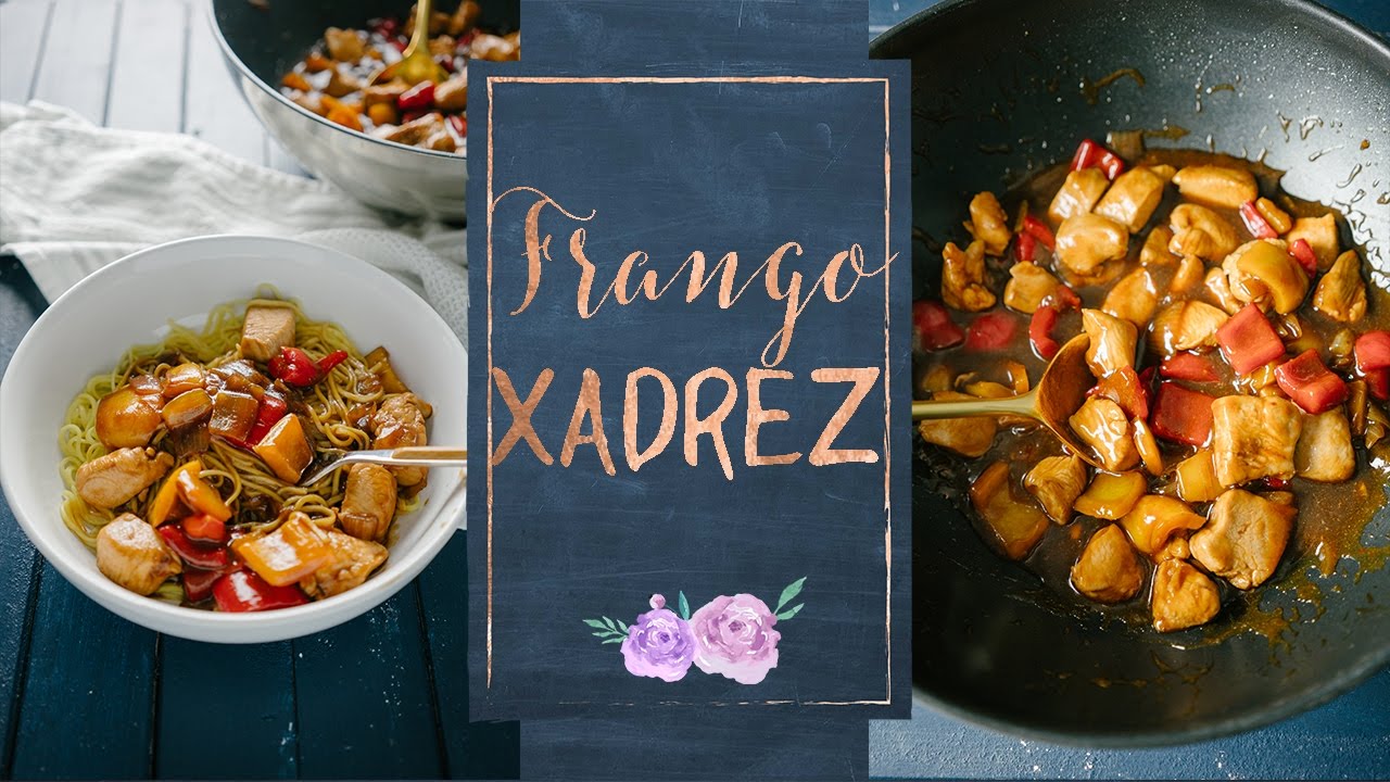 Receitinha de frango xadrez #frango #frangoxadrez #comidaoriental #fy