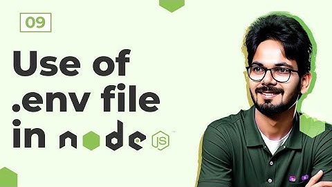 Use of .env File in Node JS | In Hindi
