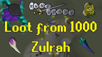 Old School RuneScape - Loot from 1000 Zulrah