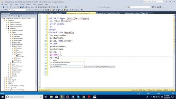 How to alter a trigger and add columns in a trigger in SQL server manager
