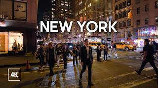 Walking in NYC at Evening / Walking Tour 4K