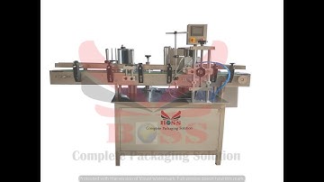 Single Side Vertical Labeling Machine For Jar, Tin or Bigger Diameter Bottles