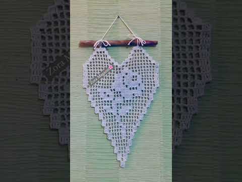 كروشيه دانتيل قلب أجمل التصاميم كروشيه كروشيهقلب فيروسي