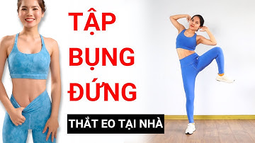 Bài tập giảm mỡ bụng tư thế đứng THẮT EO tại nhà | Hoàng Uyên Yoga