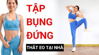 Bài tập giảm mỡ bụng tư thế đứng THẮT EO tại nhà | Hoàng Uyên Yoga