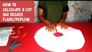 HOW TO CUT 360 FLARE / PEPLUM | SEW WITH STELLA