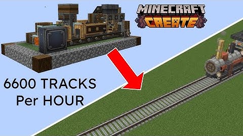 How to build a TRAIN TRACK fcactory with the create mod