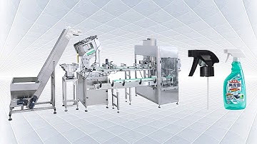 HYFK-100 Kitchen Cleaner Bottle Trigger Lid Capping Machine