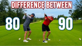 Difference Between 90 and 80 Golfers and How to Improve