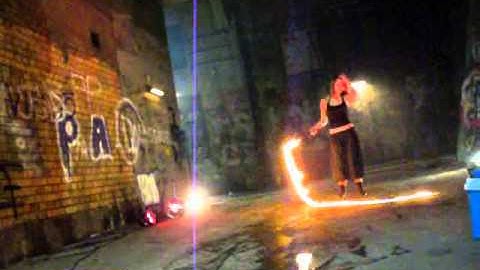 Secret Circus - Behind the scenes - Fire whip, music and pyromania